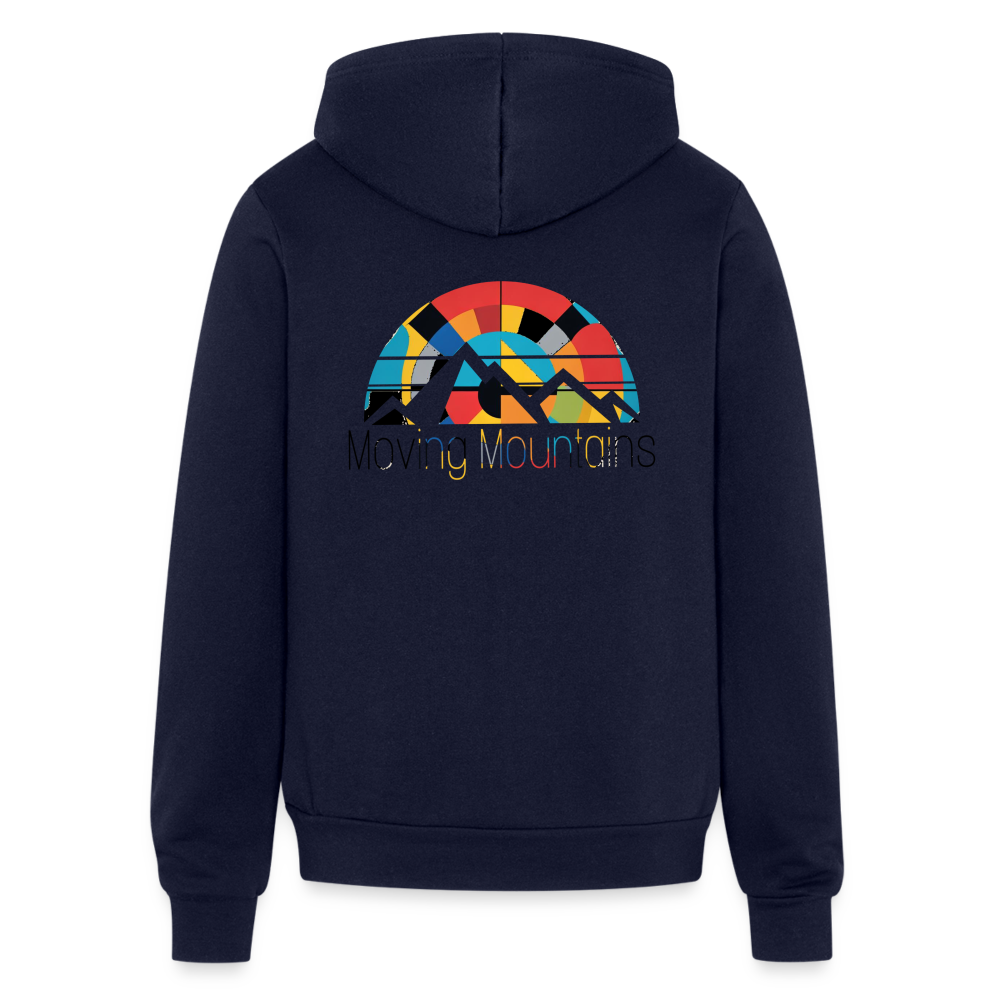 Bella + Canvas Unisex Full Zip Hoodie - navy